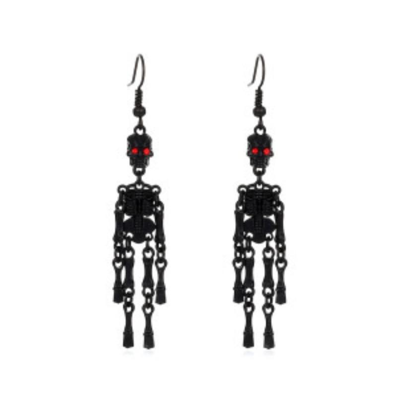 Gothic Diablo Skull Pendant Necklace Personality Punk Hip Hop Alloy Old Collarbone Chain Halloween Ornament Wholesale