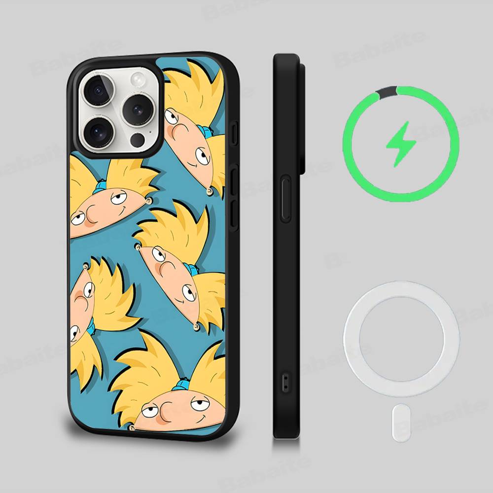 Geometric Bauhaus Art Magnetic Wireless Phone Case For IPhone 17 16 15 14 13 12 11 Pro Max For Magsafe Cover