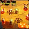 Halloween Spiderweb Skeleton String Lights: Retro Decorative Props