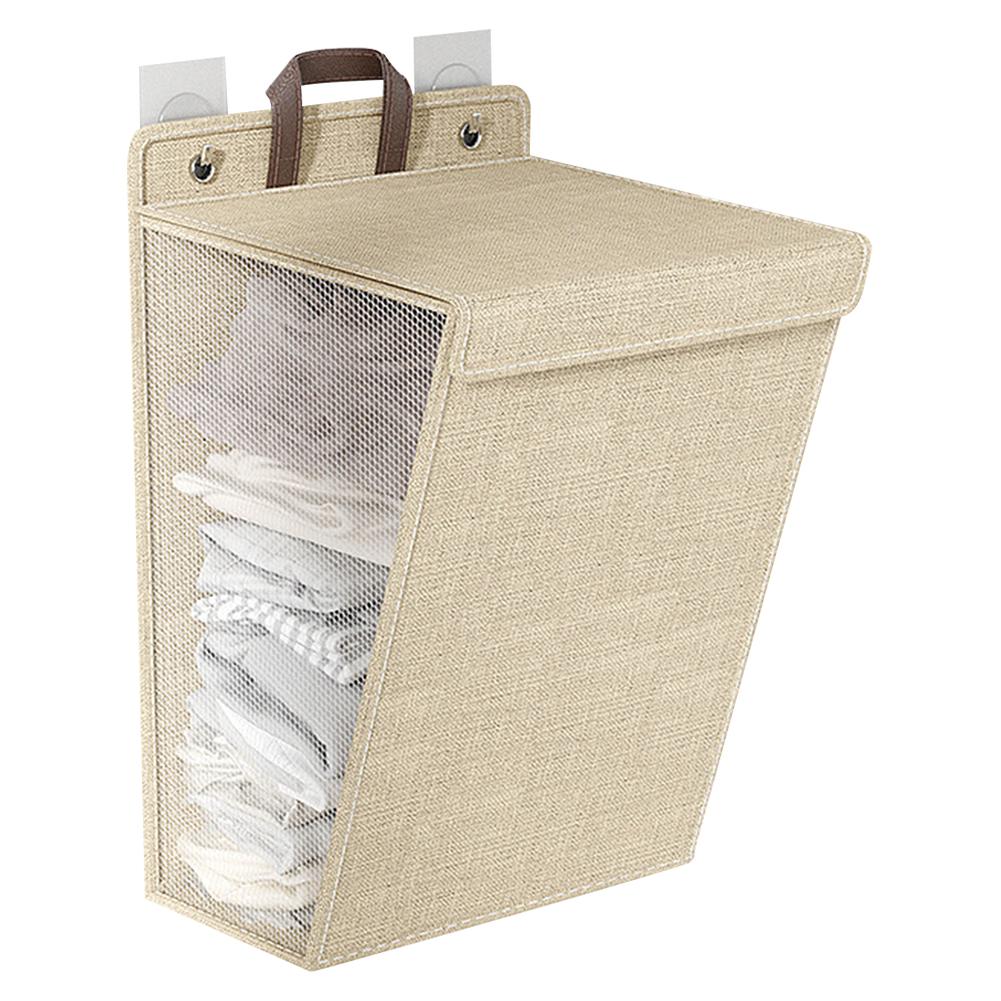 Подвесная корзина для белья настенная переносная корзина для белья корзина для грязной одежды для прачечной спальни ванной комнаты студенческого общежития бежевый 4654₽