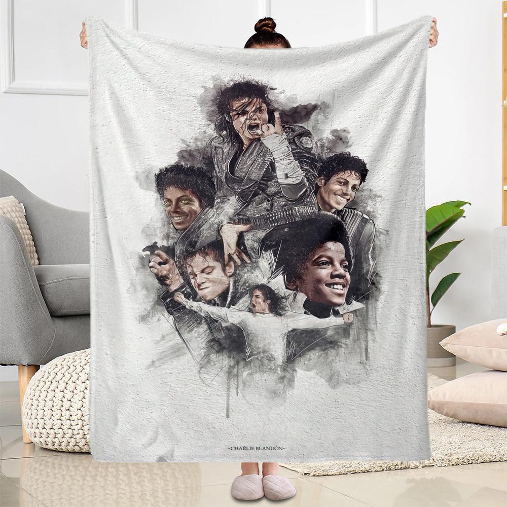 Michael Jackson 31 Blanket Warmthful Decor Great for Office Sofa Bedding Four Seasons Multipurpose Digital Print Gifts For Family Or Friends