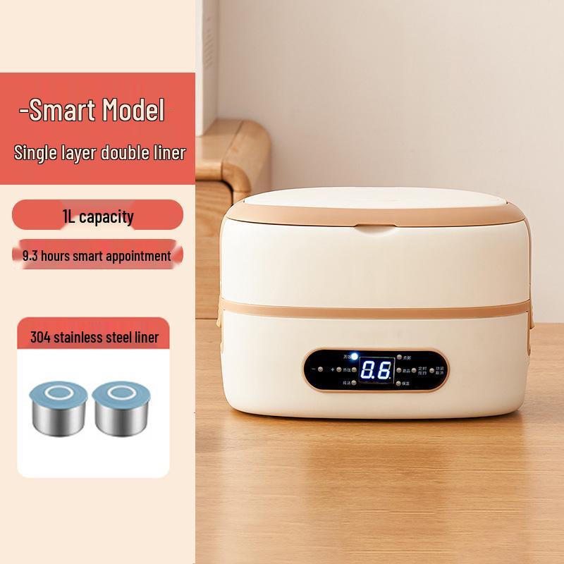 Smart Electric Heated Lunch Box: Portable, Self-Heating, Steaming, Ideal for Office Workers, Keeps Meals Warm, Easy to Carry Bento Solution.