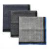 DsHome Handkerchief Mens 100 Cotton Check Pattern Thin Absorbent Set 3 4242cm