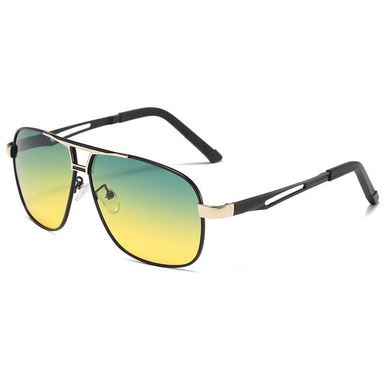 New Men'S Sunglasses Men Photochromic Metal Sun Glasses Driving Fishing Outdoors Day Night Eyewear Uv400