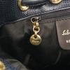 Used AUTHENTIC Salvatore Ferragamo BZ215676 Vala Backpack Daypack Embossed Leather