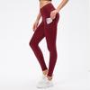Women's Fleece-Lined High-Waisted Yoga Leggings with Pockets - Warm for Autumn/Winter - Style 12366