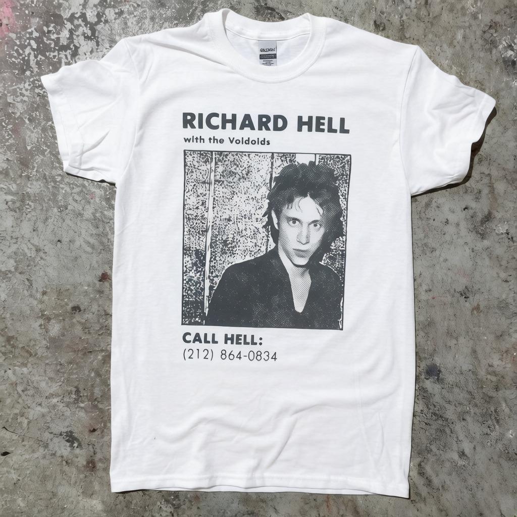 2026 New Model Richard Hell and The Voidoids T Shirt Unisexs Tshirts Unisexs Tshirts Luxury Unisexs Clothing Drip Clothing L