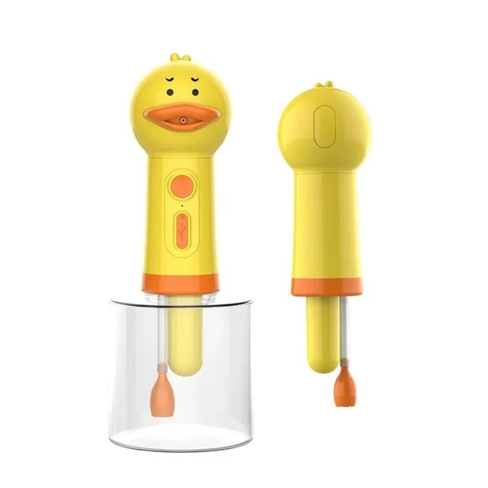 Portable Cute Duck Pet Cleaning Machine USB Charging Type-C Electric Foam Machine Foam Dispenser Cartoon Foam Machine Dog Cat