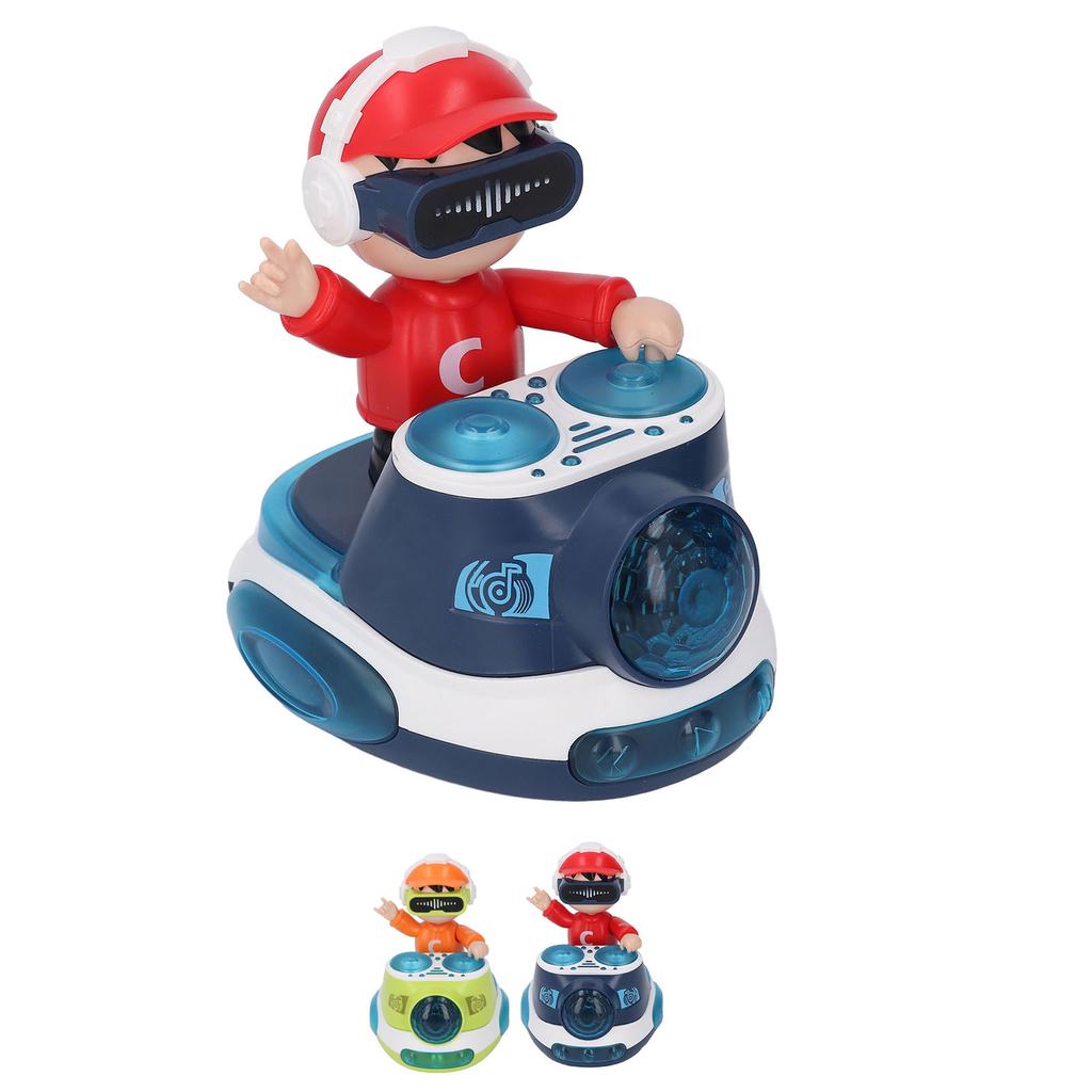 DJ Hüpfender Beat Rock Junge Tanzendes Spielzeug mit Musik Blinklicht Universalrad Automatische Bewegung R