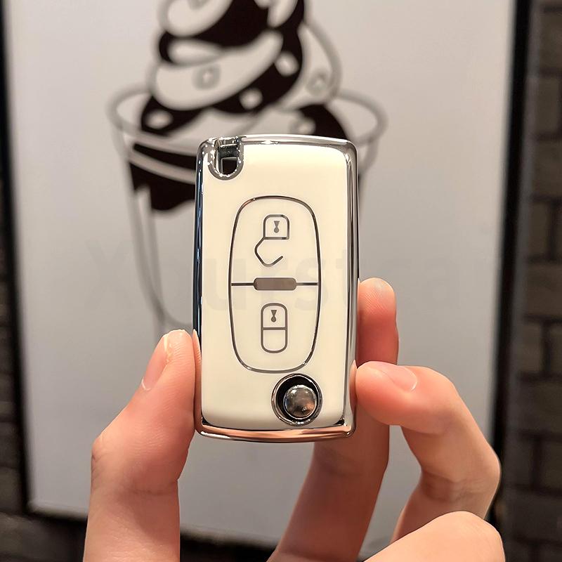

2 3 Buttons TPU Car Remote Key Case Cover For Peugeot 107 207 307 308 407 607 206 4007 3008 5008 For Citroen C2 C3 C4 C5 C6 C8