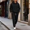 Men's Sweatshirt Suit Men's Solid Color Casual Sports Suit Sweatshirt Suit