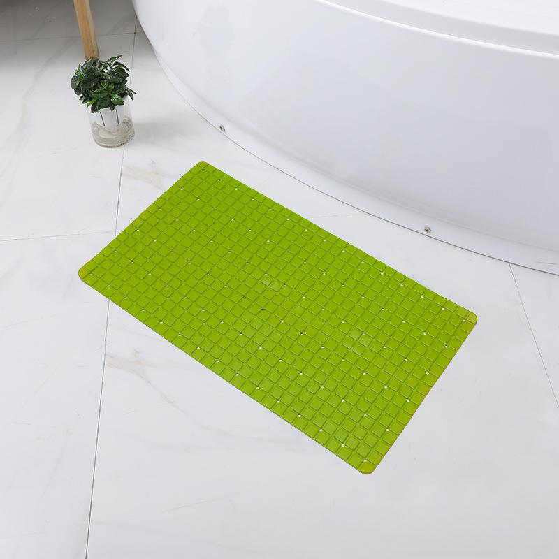 

Bathroom Non-slip Mat with Suction Cup Hollow Splicing Waterproof Mat Bathroom Toilet Bathroom Swimming Pool Kitchen Floor Mat 40X71cm зелёный