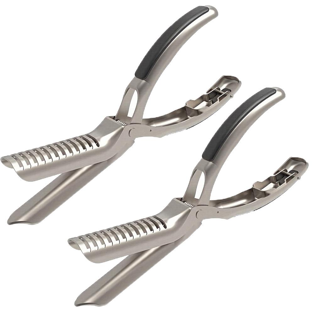 1/2pcs BBQ Rib Membrane Remover Stainless Steel With Curved Blade Handle Preparation Tool Kitchen Barbecue Rib Peeler Accessorie