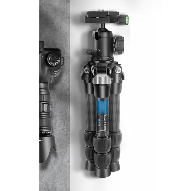 Portable Carbon Fiber Tripods with Ball Head for Camera Photography for Travel and Outdoor Use Providing High Stability