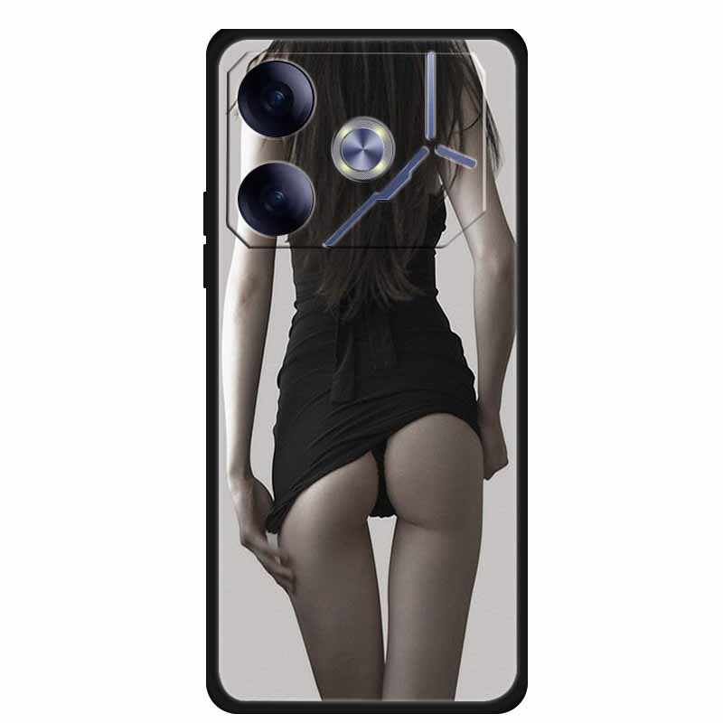 Phone Case For Tecno Pova 6 Back Cover Case Shockproof Black Silicone Soft Funda For Tecno Pova 6 Case Pova6 6.78" Capas Coque