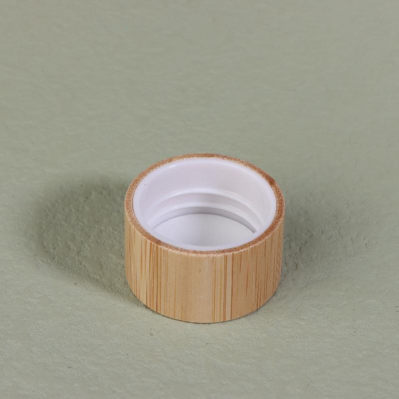 1/5 Pcs Eco-Friendly Screw Bamboo Bottle Caps With Reducer Replace Empty Bottle Caps With Drop Plug Real Bamboo Cover Screw Cap