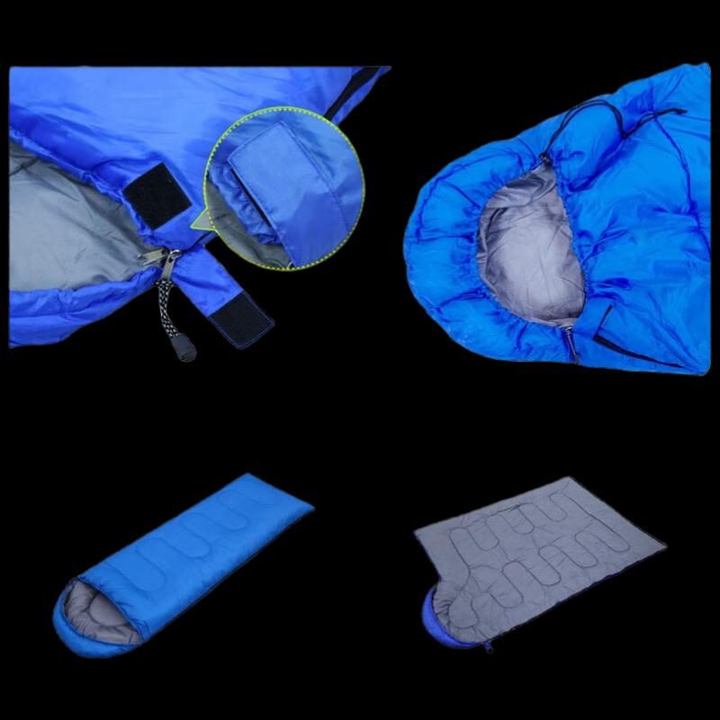 Tri-polar Four-Season Hollow Fiber Envelope Sleeping Bag