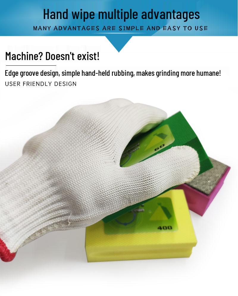 Hand-Polished Diamond Edge Trimming Pad for Tile, Stone, Glass, and Metal