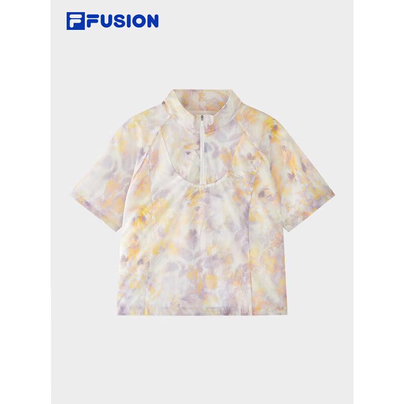FILA FUSION Women s Zhang Hao Series Tie-Dye Woven T-Shirt L