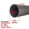 3k Carbon Fiber Tube Twill Matte OD18 20 21 22 23 24 25 26 27 28 29 30 32 35mm Length 1000mm Drone AccessoriesCarbon Fiber Tube