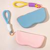 Soft Silicone Zipper Glasses Bag Sunglasses Waterproof Storage Protective Cover Hanging Bag Coin Purses Dustproof Glasses Box
