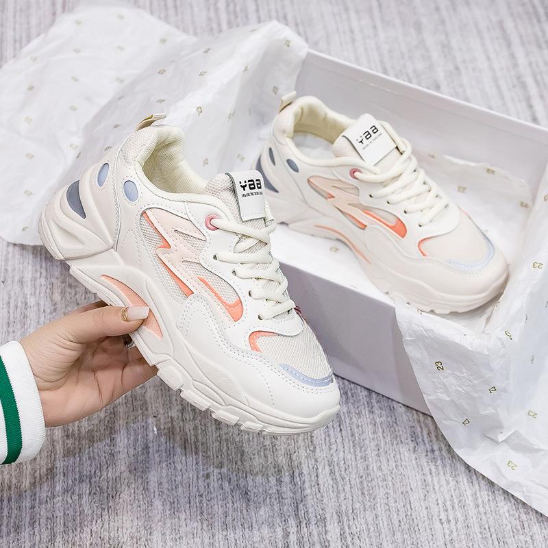 Dad Shoes New Women's Shoes Mesh Breathable Versatile Casual Multicolor Sports Shoes