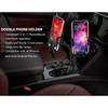 Dual Phone Holder for Car Cup Holder – Long Flexible Neck, 360° Rotatable Car Phone Mount - Adjustable Cell Cup Holder, Universal Size Fits 2