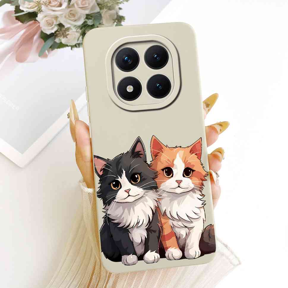Redmi Note15Pro 5G New Model Protective Case Matte Cat Rabbit For Xiaomi Redmi Note 15 Pro 5G Full Cover Anti-Fall Shockproof