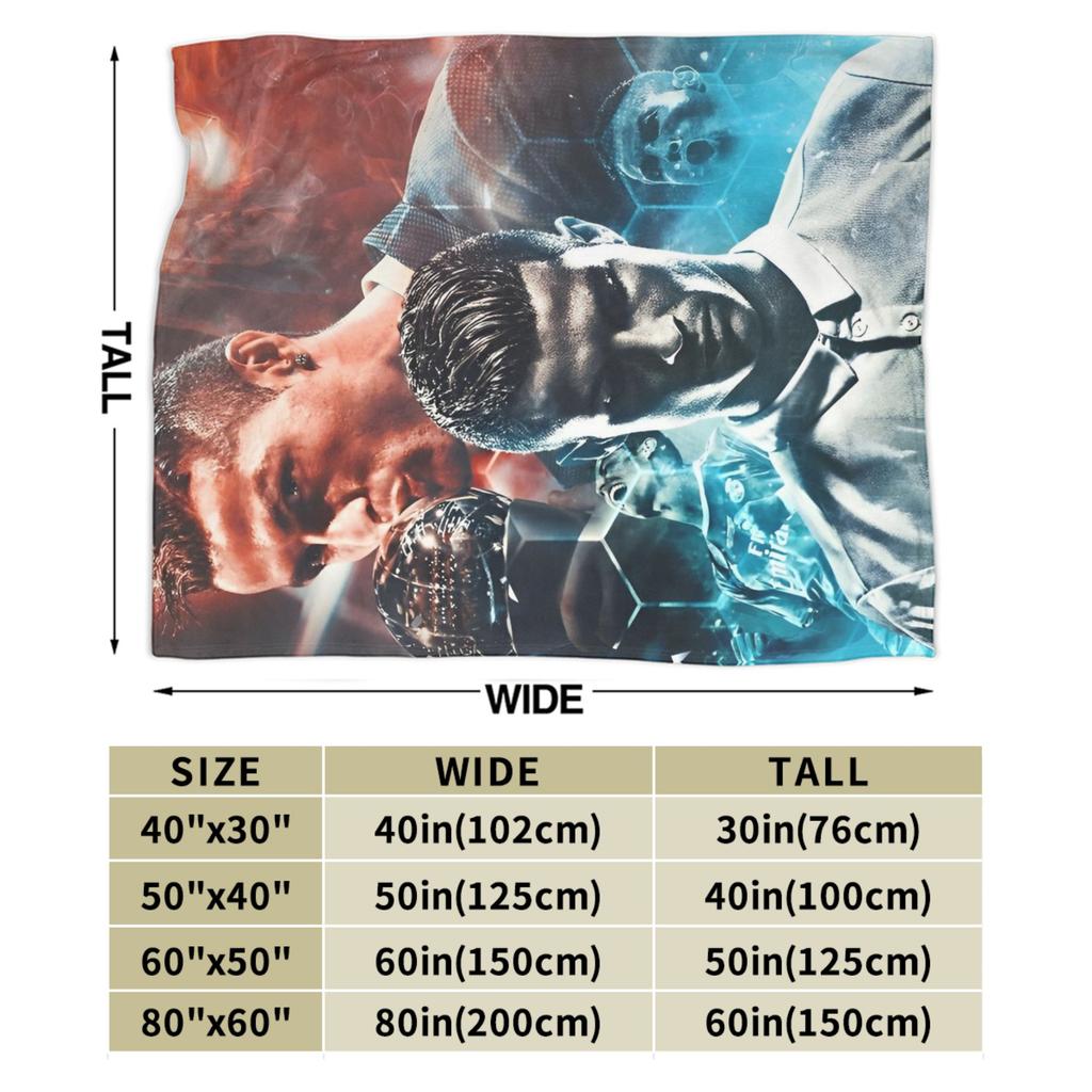 The Legend CR7 Blanket Football Soccer Flannel Novelty Warm Throw Blankets for Bed Sofa Decoration