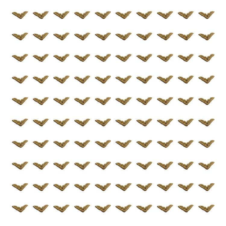 100 ks rohů pro album Starožitné chrániče rohů alba Pro svatební fotoalba Deníky Scrapbooky