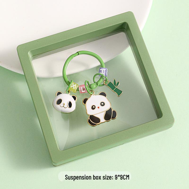 Chinese Style Panda Keychain Pendant - Cartoon Design, Creative Bag Ornament, Small Gift