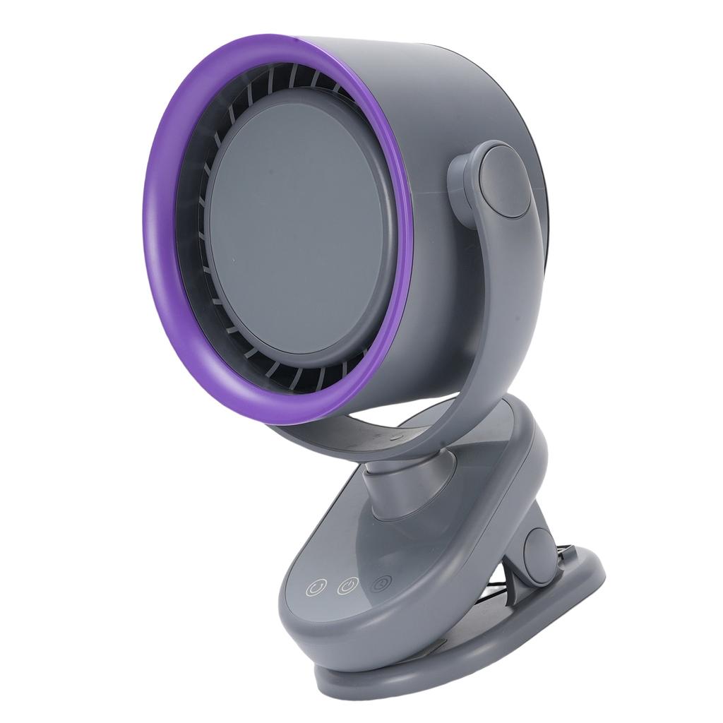 Tilt Desk Fan 100 Speeds USB   Desktop Wall Mounted Clip On 4000mah Battery Bladeless Quiet Cooling Fan