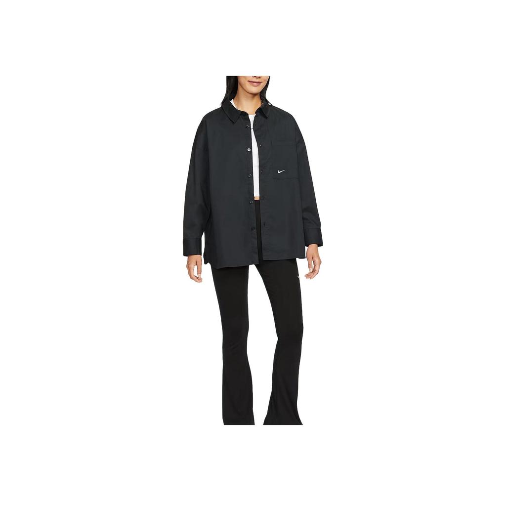 Nike Chill Poplin Casual Long Sleeve Shirt Women Tops HJ0716-011