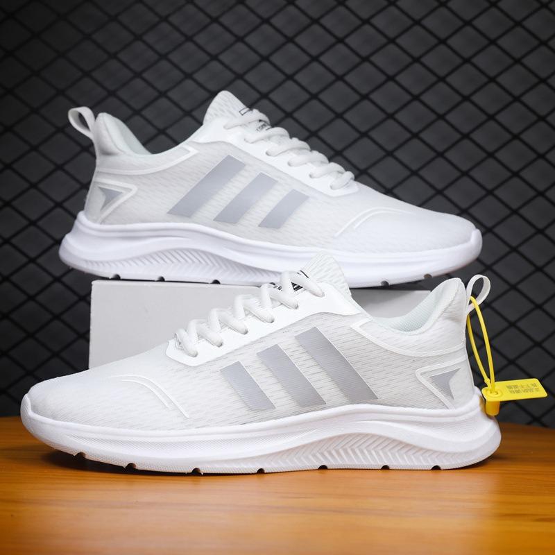 Sneakers Couple Spring Running Shoes Student Tide Fit Breathable Lightweight Soft Sole Men's Shoes Versatile