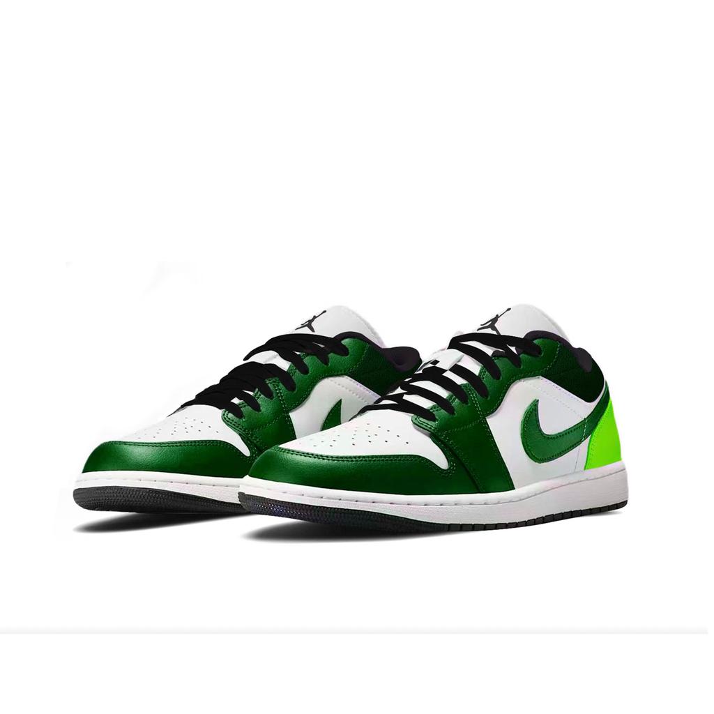 Jordan Air Jordan 1 Vintage Basketball Shoes Unisex Low Top Green 553558-132(Team874-)