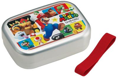 Skater Aluminum Lunch 370ml Insulated Lunch Belt Made In Super Mario Children's Box, Capacity, Storage, Included, Japan, 23, Boys' ALB5NV-A