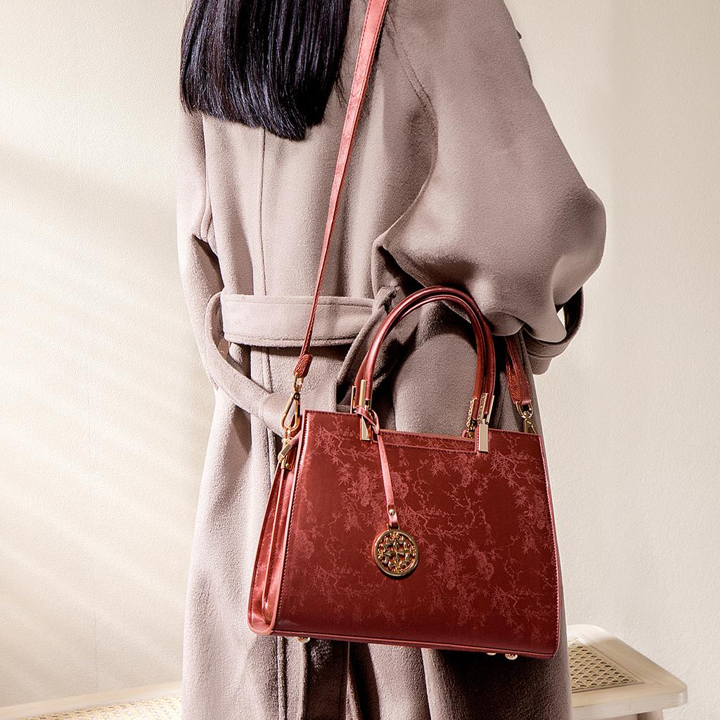 Chinese-style mom bag 2025 new fashion high-end elegant large-capacity tote bag casual shoulder bag handbag for women
