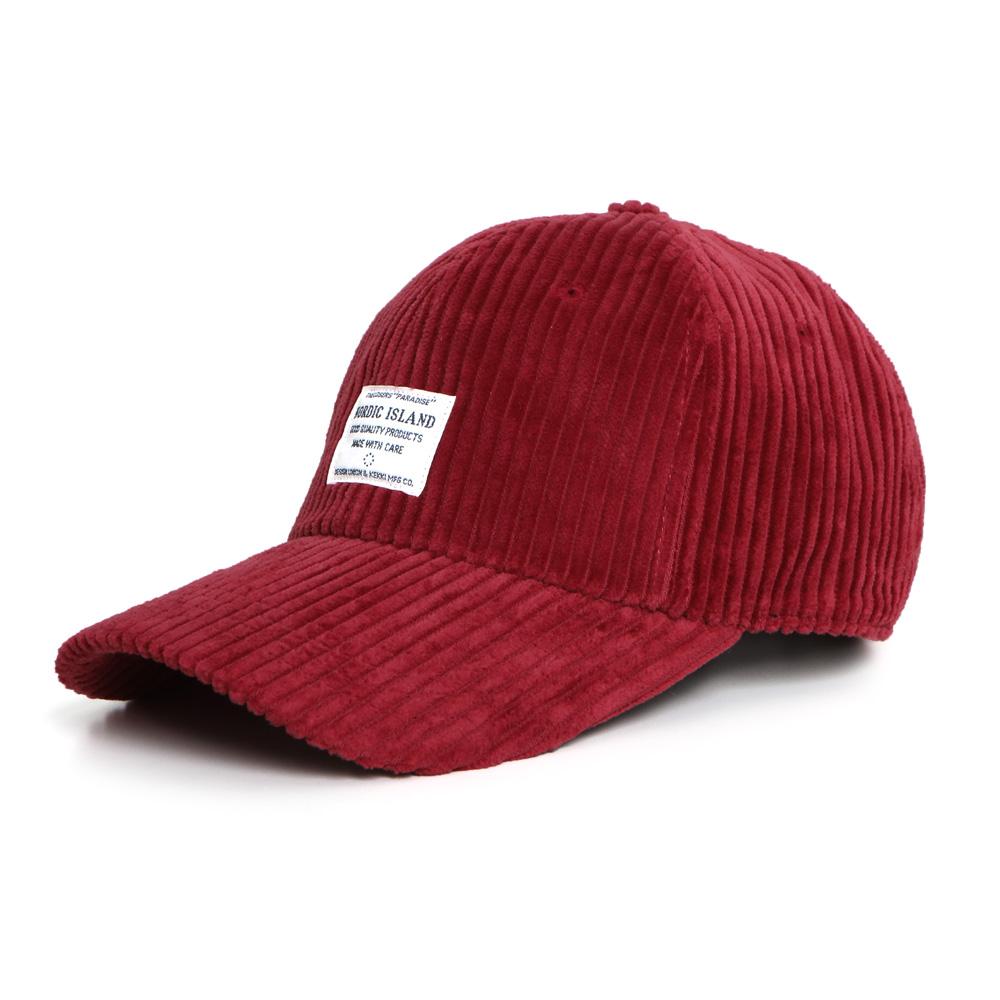 NORDICISLAND Ball Cap Corduroy - Burgundy