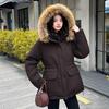 Export channels Women's winter tooling cotton-padded clothes big fur collar hooded pie overcome extra thick cotton cold resistance multi-color uni