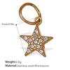 Sun Moon Stainless Steel Gold Plated Pendant Jewelry Versatile Pendant Necklace Women