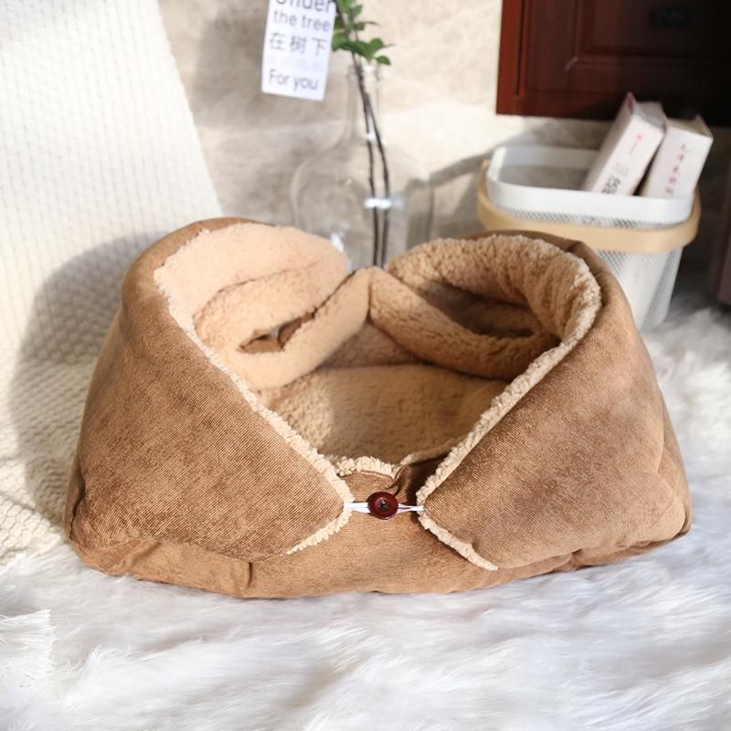 Autumn and Winter Warm Plus Velvet Thickened Pet Mat Multi-purpose Foldable Cat Sleeping Mat Lambskin Dog Mat Universal for All Seasons