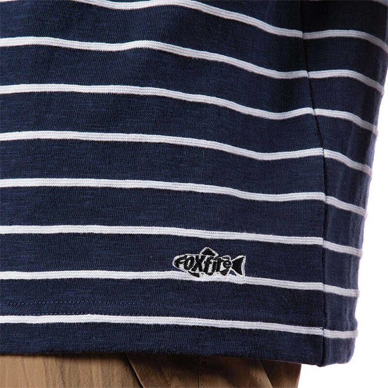 Foxfire Men's Slub Border Crew T-Shirt (Navy) [5215331]