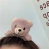 For Girls Large Bear Korean Hair Rope Ponytail Holder Women Hair Side Clips Plush Scrunchies
