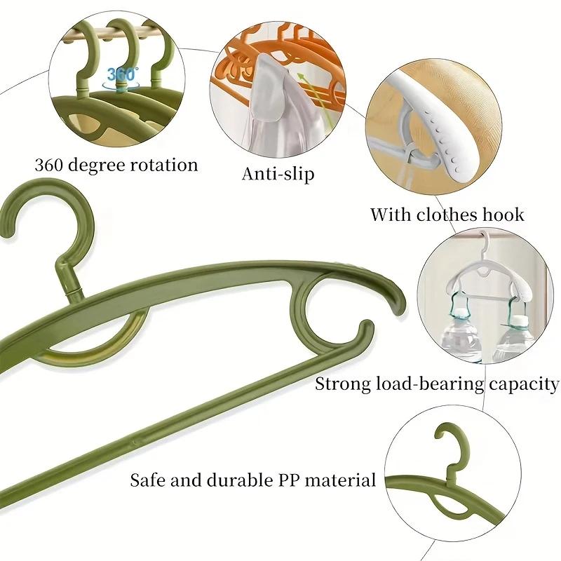 10Pcs Non Slip Thickened Clothes Hanger for Home Use, Seamless Clothes Rack, Wide Shoulder Clothes Hanger