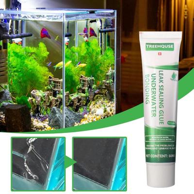 Aquarium Sealant 60ml Aquarium Repair Adhesive Strong Adhesion Fish Tank Safe Sealant For Repairing Leaks Aquarium Supplies
