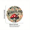 Fantasy Mushroom Flower Metal Wall Sign Home Decor