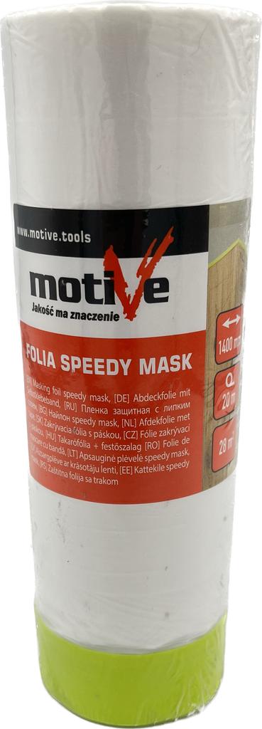 Anti-Flap Painting Foil With Tape 1400Mm/20M