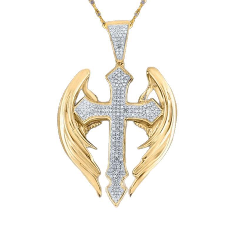Fashionable Crosses Necklace Including Adjustable Chain Retro Designs Alloy Materials for Everyday Elegant Charm 1