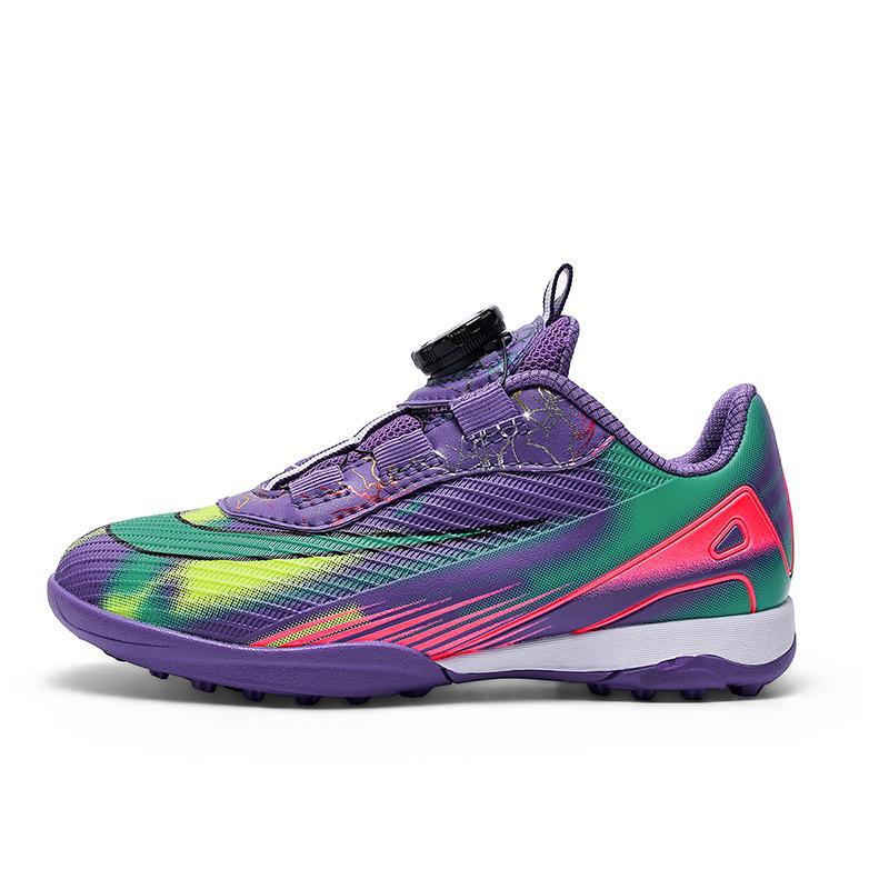 Children Elementary School Students Rotary Buckle Football Shoes Boys Girls Kindergarten Boys Shredded Nails Football Shoes Children'S Football Shoes