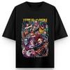 Demon Slayer Anime Printing Oversized Cotton Tshirt Men and Women Comfortable Harajuku Trend Y2K  Summer Absorb Sweat Tshirt